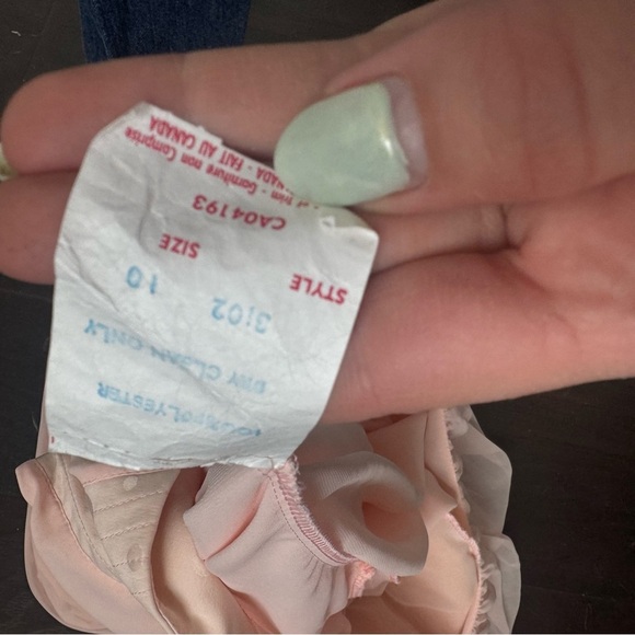 Vintage Blush Pink Draped Dress Dolman Sleeve, Dreamy Coquette 10 - Picture 9 of 9